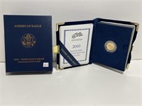 2010W AMERICAN EAGLE $5 PROOF GOLD COIN - 1/10TH
