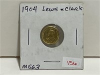 1904 LEWIS & CLARK $1 GOLD COIN  - MS63