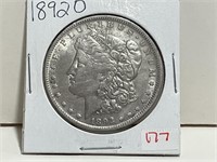 1892O MORGAN SILVER DOLLAR