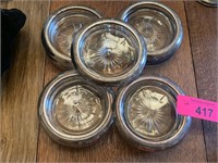 LOT OF SILVERPLATE COASTERS