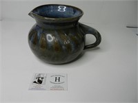 Blue Pottery Pitcher