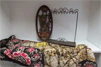 Tablecloth Wall Art & Necklace / Jewelry Holder
