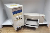 PC Computer Tower & Deskjet Printer - untested