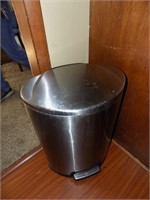 stainless trash can