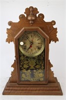 INGRAHAM GINGERBREAD MANTLE CLOCK