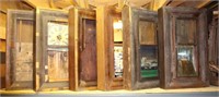 LOT OF SIX OGEE CLOCK CASES