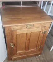 Small Oak "Ice Box" style Cabinet - Late 20th C.