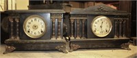 TWO SESSIONS MANTLE CLOCKS