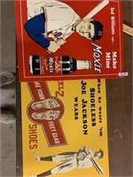 2 METAL SIGNS-MOXIE, AND SELZ SHOES