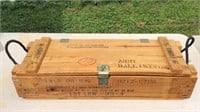 Army Ballistic Wood Ammunition Box