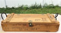 Army Ballistic Wood Ammunition Box