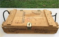 Wood Ammunition Box