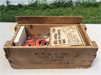 Wood Box with Clamps
