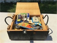 Wood Ammunition Box with Misc. Electrical