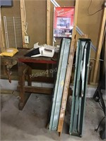 Wood Tool Bench, Sawhorses, Clamp & More