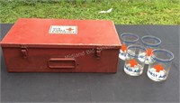 Vintage First Aid Kit & Glasses