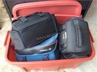 Large Lot of Digital Cameras and Bags