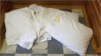 Chenille Bedspread & Embroidered Pillowcases
