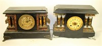 TWO 19TH C. CLOCK CASES