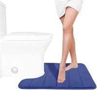 Memory Foam Toilet Bath Mat U-Shaped