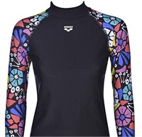 Arena Women's Long Sleeve Rash Guard Swim Shirt wi