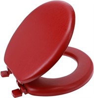 Ginsey Standard Soft Toilet Seat with Plastic Hing