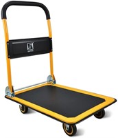 Push Cart Dolly by Wellmax, Yellow