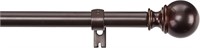 AmazonBasics 1" Curtain Rod with Round Finials -