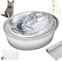 Used ORSDA Stainless Steel Cat Water Fountain, Pet