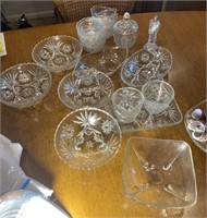 CUT GLASS ASSORTMENT