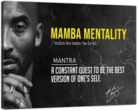 Kobe Bryant Mamba Mentality Canvas