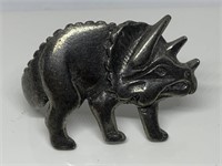 LARGE TRICERATOPS BROOCH