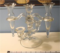 Vtg Cambridge Glass candlestick pieces