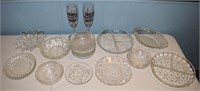 Vintage-Contemporary clear glass lot