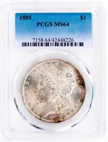 Coin 1885  Morgan Silver Dollar PCGS MS64