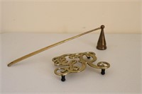 Candle Snuffer & 1940s Trivet
