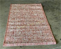 JY Santa Monica Red/Taupe Rug 3’ x 6’