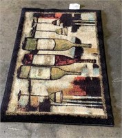 Wine And Glasses Rug 45” x 30”