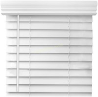 Cordless 2” Faux Wood Blinds White 47” W x 60” H