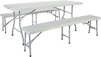 Blow Mold Table and Bench Set 3pcs $177 Retail
