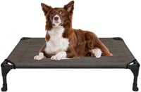Veehoo Cooling Elevated Dog Bed Medium Brown