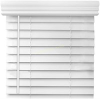 Cordless 2” Faux Wood Blinds 58.625” x 72” White
