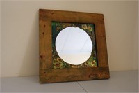 Flowers and Butterflies Vintage Wall Mirror