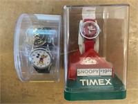 Timex Snoopy & Linus Mickey Mouse wrist watch