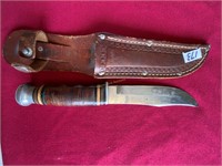 Kinfolks sheath knife, 9-3/4"L