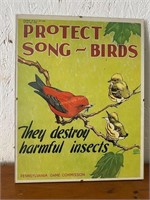 PGC poster "Protect Song Birds",Jacob Bates