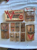 9 Victor mouse & rat traps & 5 others