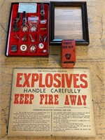PRR collectibles-fobs,pin,First Aid kit, sign