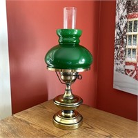 Green Hurricane Lamp