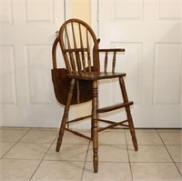 Vintage Hardwood High Chair